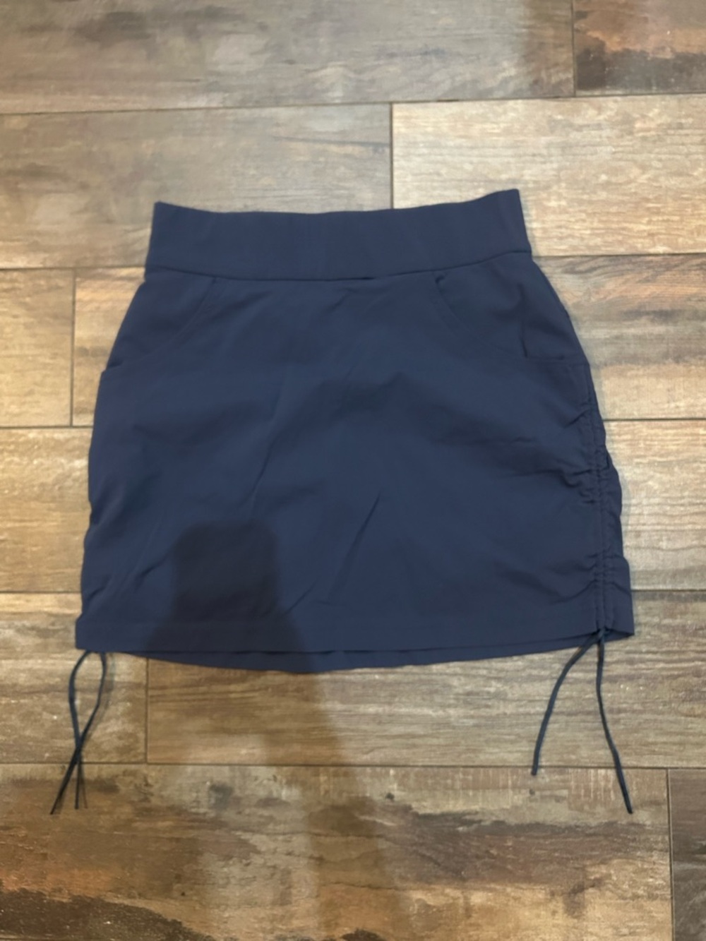 Women's Navy Drawstring Mini Skort